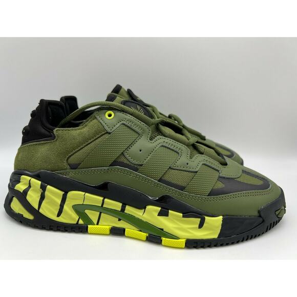 Adidas Niteball Men's Sneakers Olive Green Black FX7645 Size 7.5 NWT - Picture 1 of 12